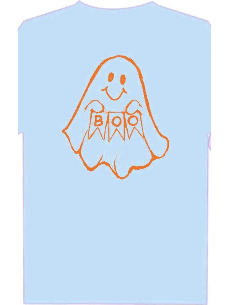 SS Light Blue Boo Ghost T-Shirt