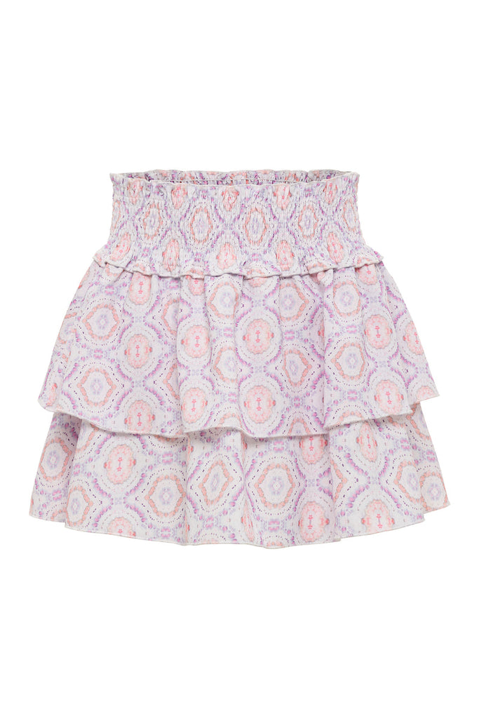 Scottie Skirt - Purple/Coral Ikat