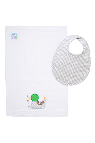 Mallard Basic Bib& Burp Set