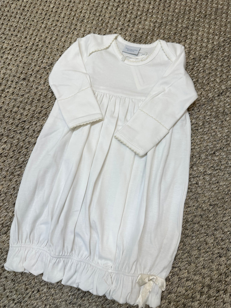 Lap Shoulder Gown, White