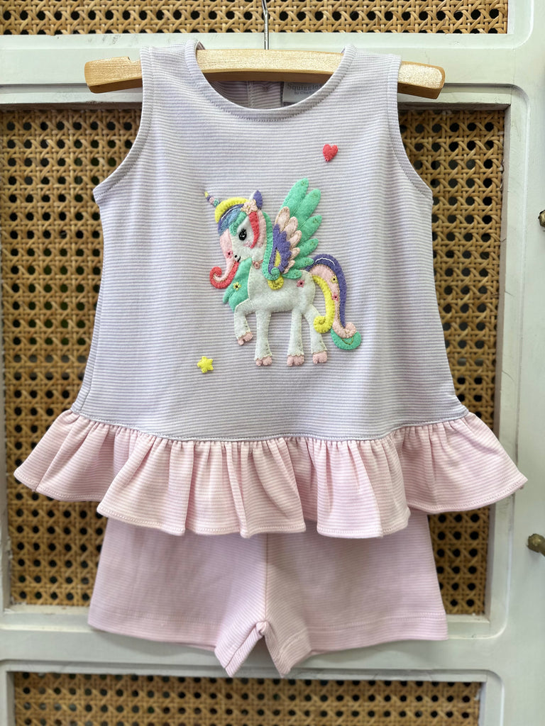 Dazzling Darla Unicorn Short Set