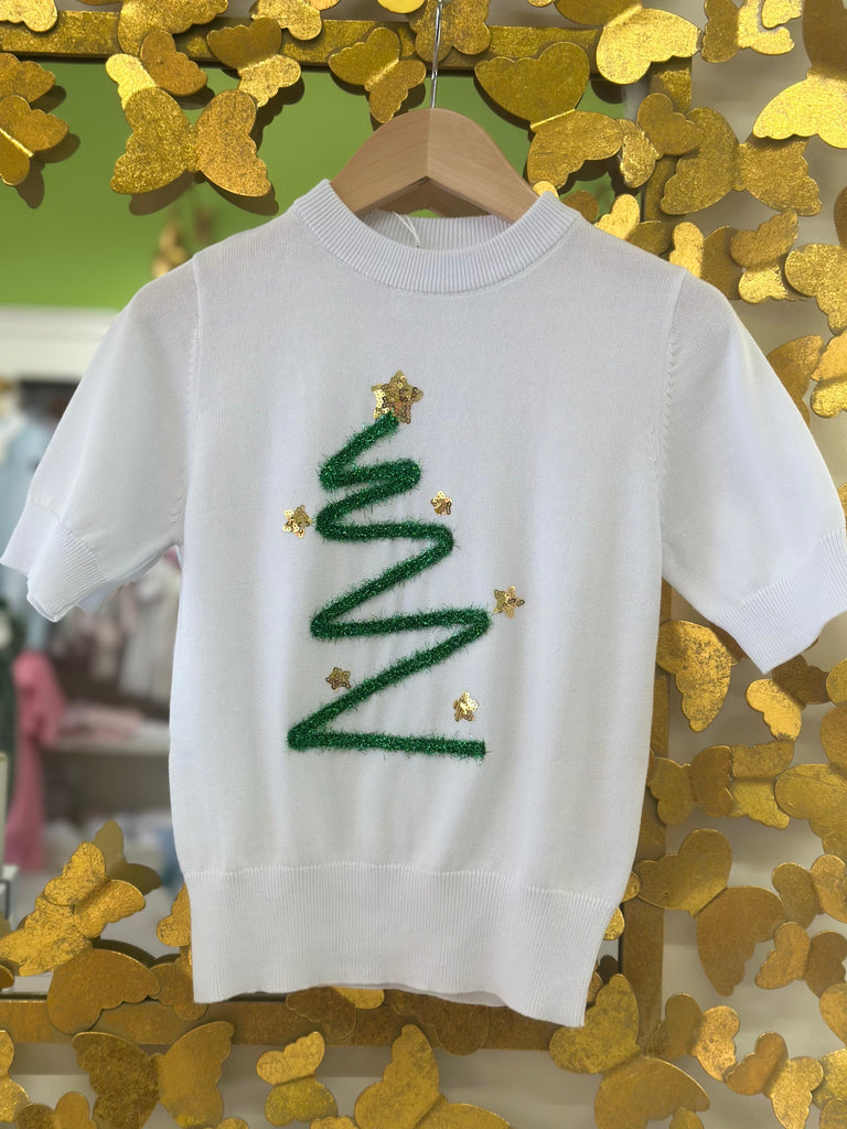 Christmas Tree Tinsel Top