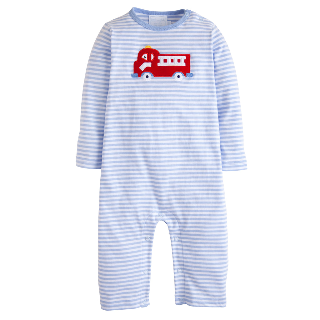 Applique Romper - Fire Truck