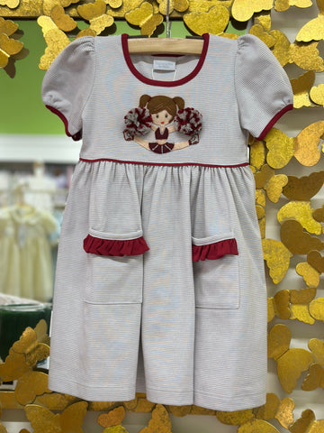 Cheerleader Short Sleeve Popover Dress - MSU