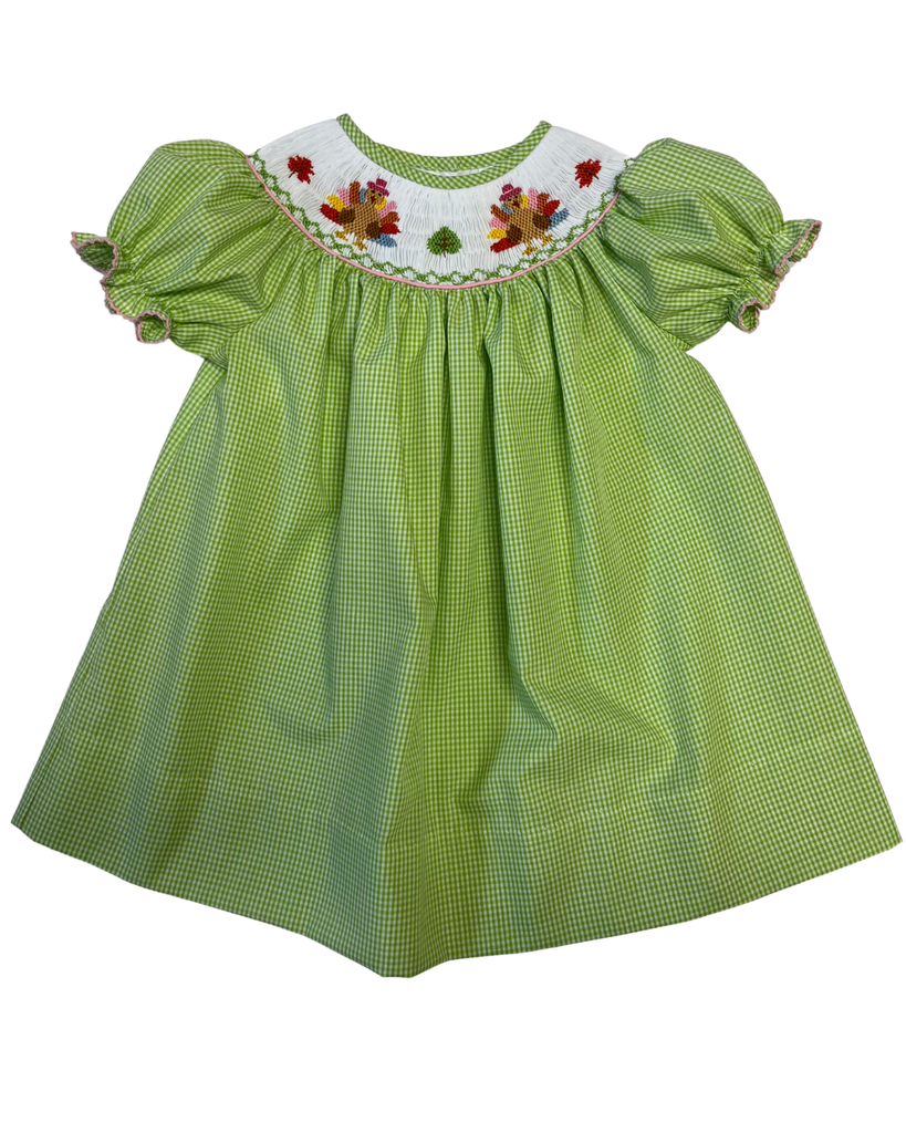 Turkey Smocked Bishop Dress