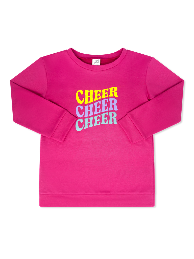 Emma Sweatshirt - Strawberry Pink, Cheer