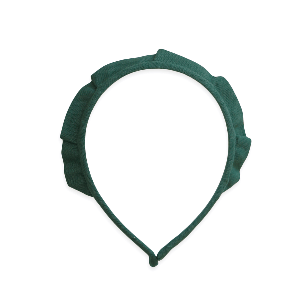 Solid Crown with Headband - forest green