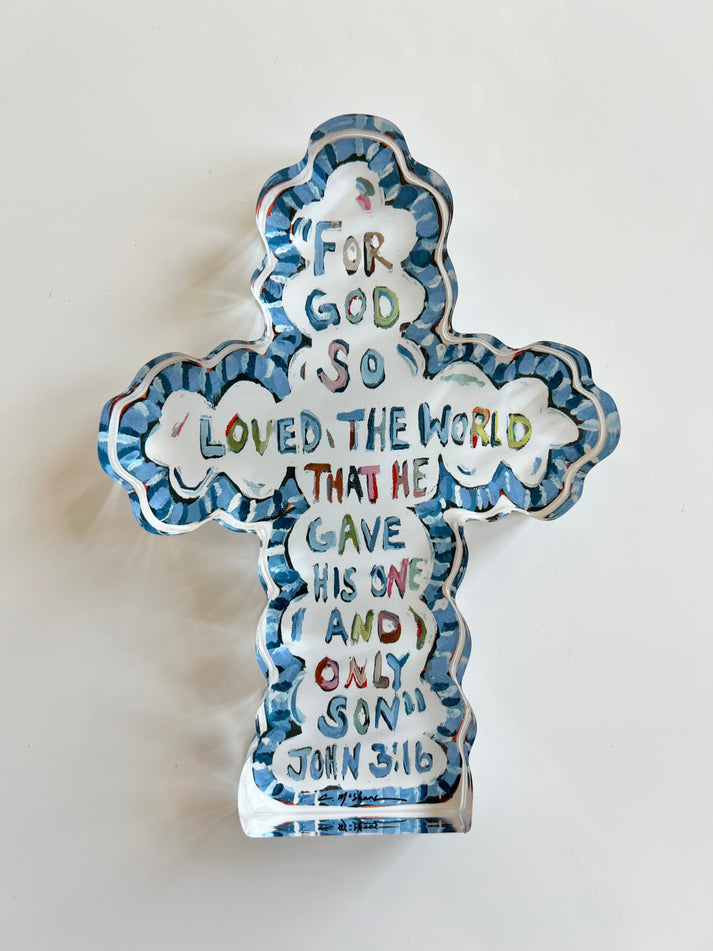 Acrylic Blocks: He Saved Cross