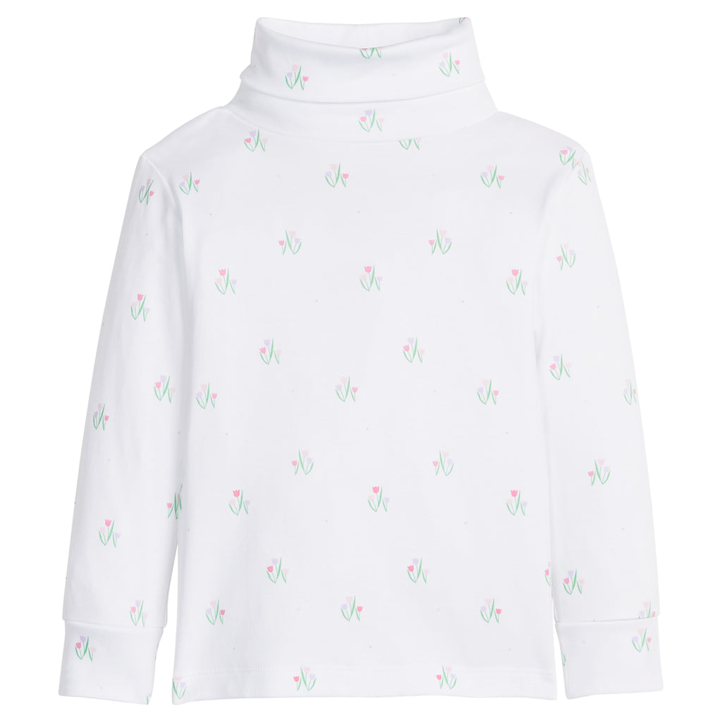 Printed Turtleneck - Tulips