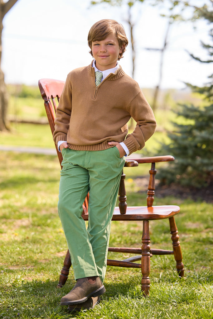 Quarter Zip Sweater - Chesnut