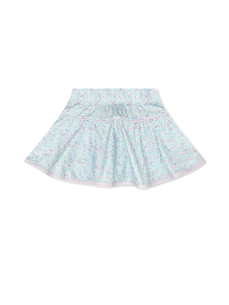 Quinn Skort - Frosted Floral, Petal Purple Minigingham