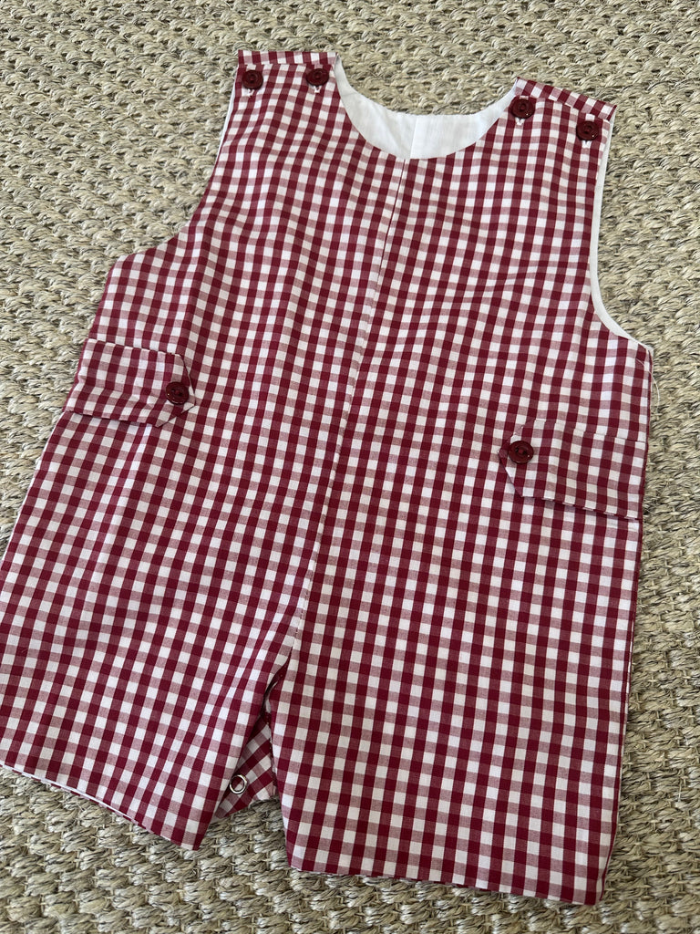 Maroon Gingham JonJon