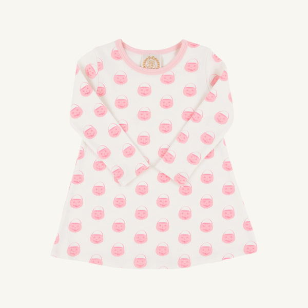 Long Sleeve Polly Play Dress, vintage prep pumpkin pail
