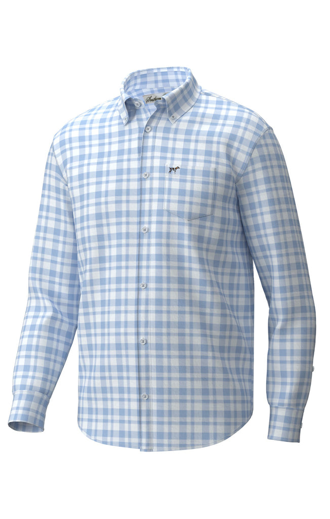 Hadley Luxe Lite Button Down - Sky Blue