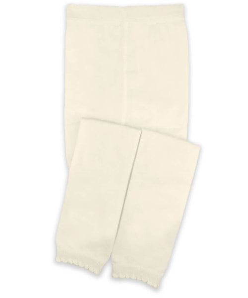 Scalloped Footless Tights