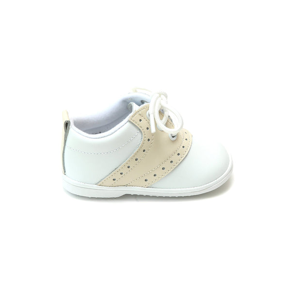 Austin Austin Beige Leather Saddle Oxford Shoe (Baby)