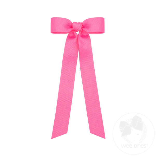 Mini Grosgrain Bow with Tails