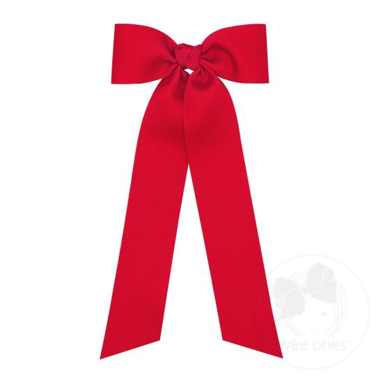 Medium Grosgrain Bow with Tails