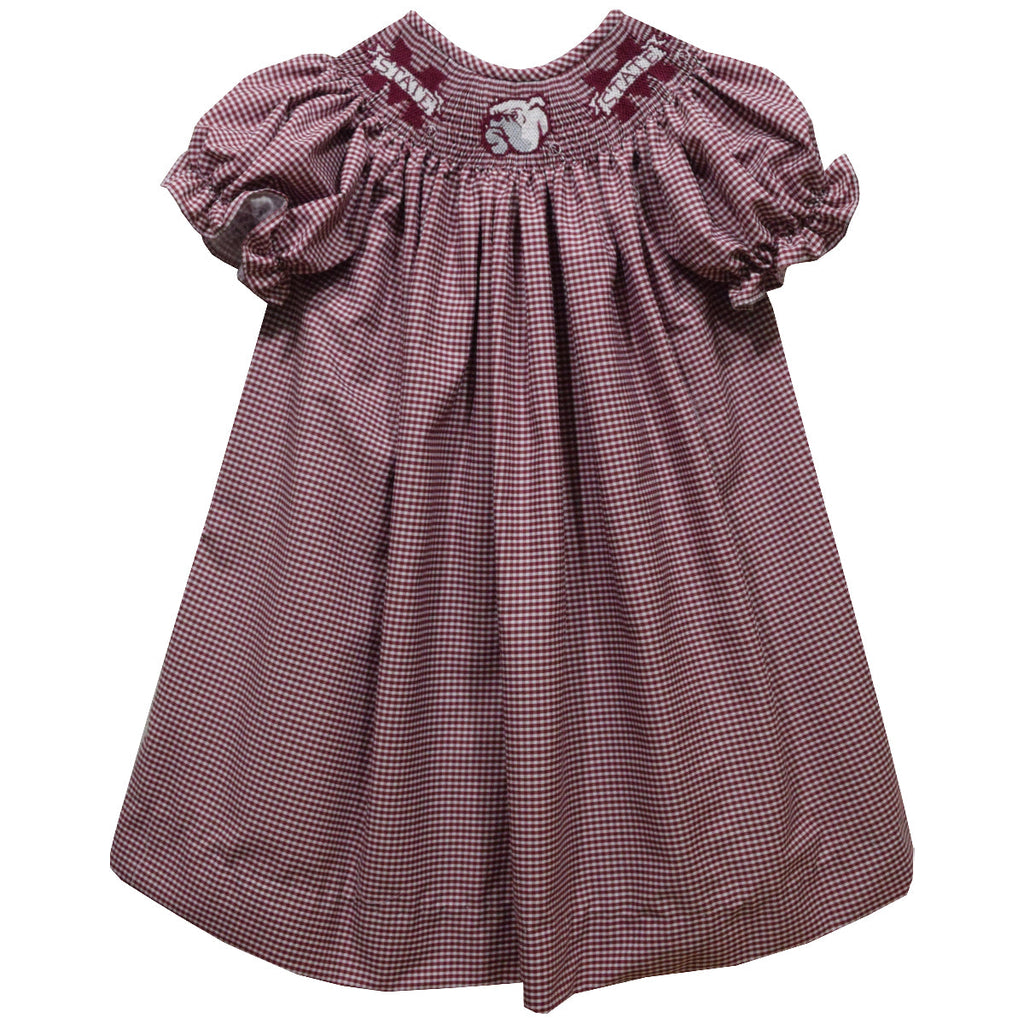 Mississippi State Smocked Bishop Dress