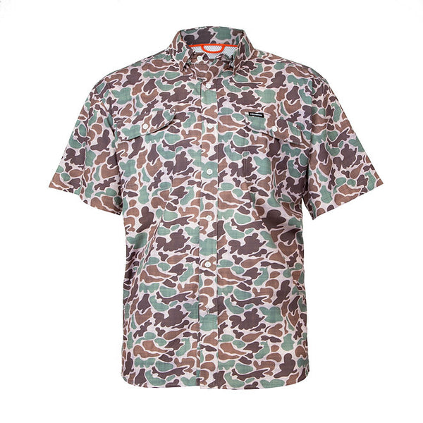 S/S Camo Button Down Shirt