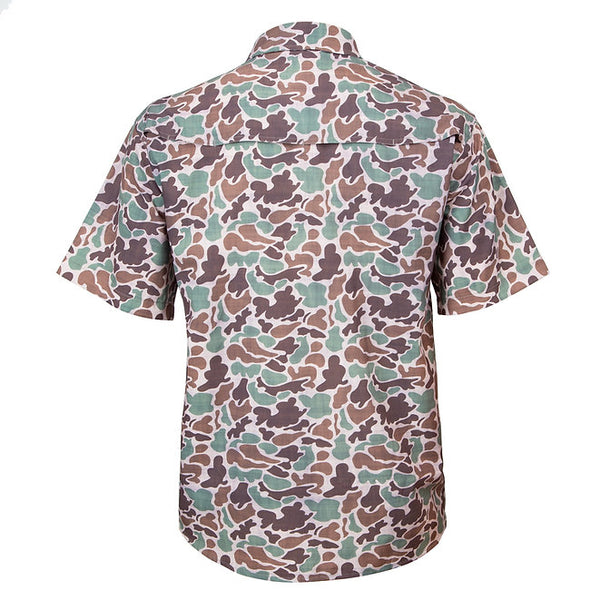 S/S Camo Button Down Shirt