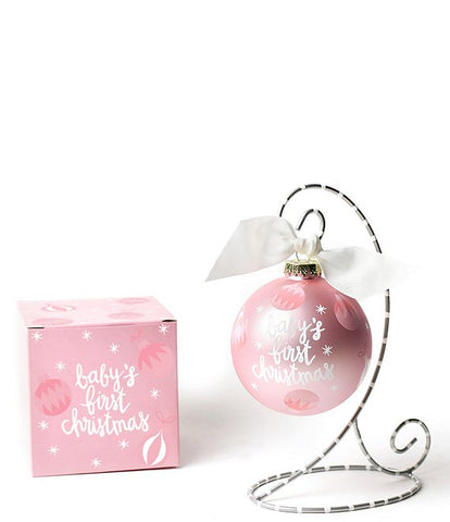 Baby's First Ornament - Pink
