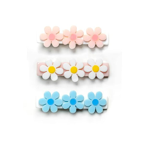 Daisies Pastel Alligator Clips