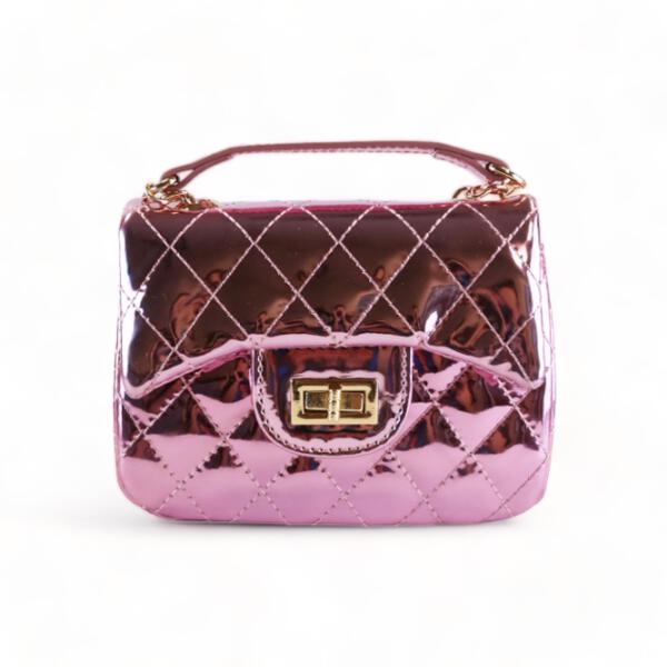 Metallic Quilted Purse