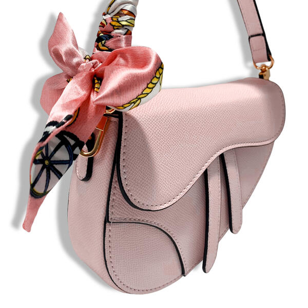 Pink Saddle Purse