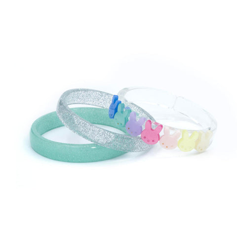 Multi Bunnies Satin Bangles