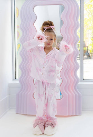 Pretty in Bows Silky Set Pajamas
