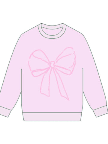 Light Pink Bow Sweatshirt