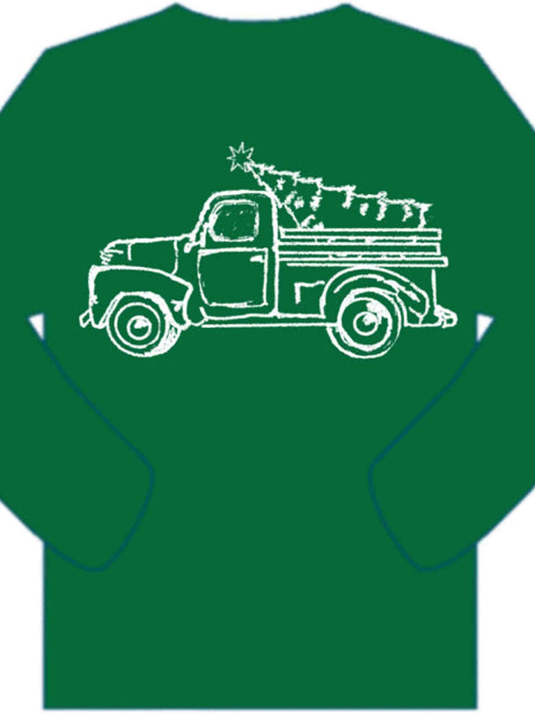 LS Green Truck with Tree T-Shirt