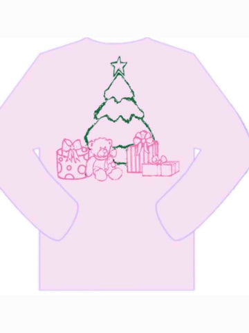 LS Pink Christmas Tree with Presents T-Shirt