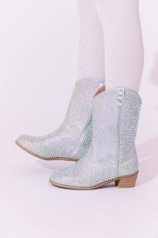 Silver Crystal Cowgirl Boot