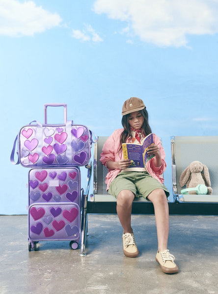 Logan Carry-On Suitcase - 3D Hearts
