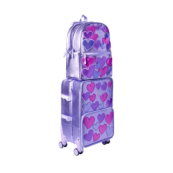 Logan Carry-On Suitcase - 3D Hearts