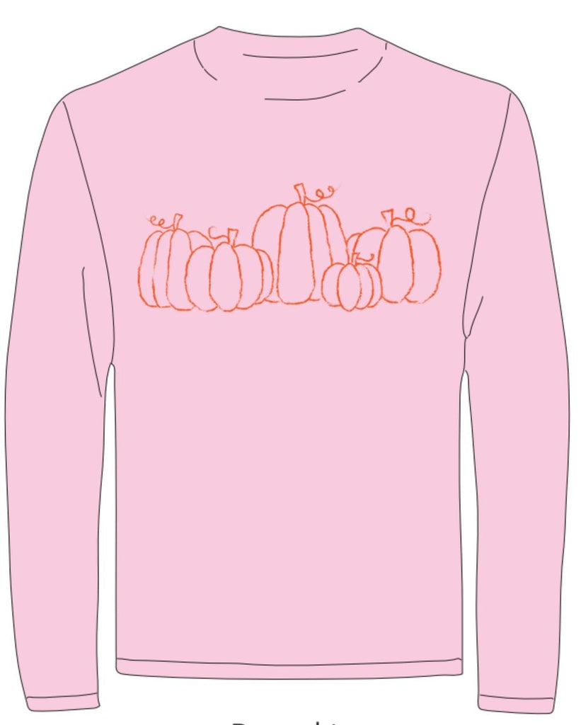 LS Pink Pumpkin Patch T-Shirt