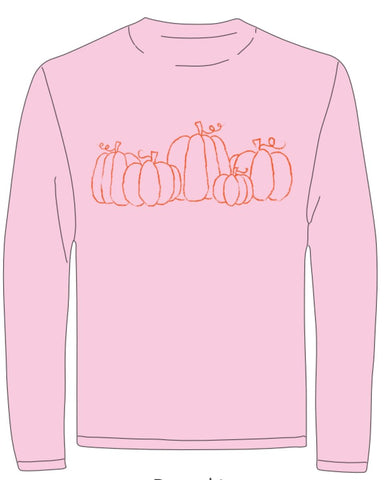 LS Pink Pumpkin Patch T-Shirt