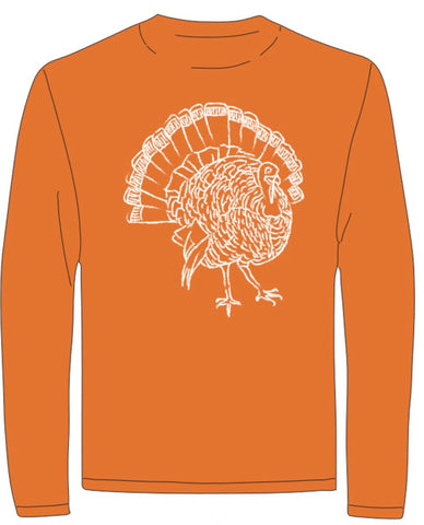 LS Burnt Orange Turkey T-Shirt