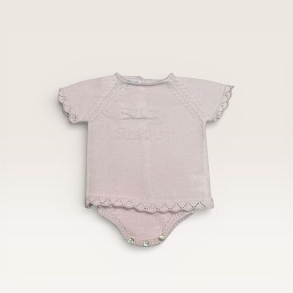 Baby Sister Short Sleeve Diaper Set