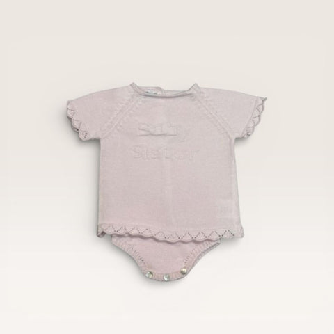 Baby Sister Short Sleeve Diaper Set