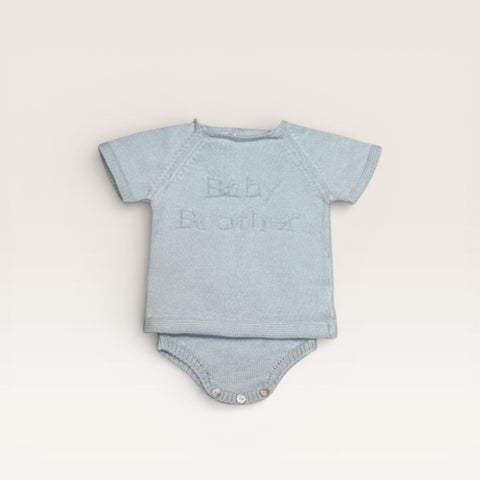 Baby Brother Short Sleeve Diaper Set