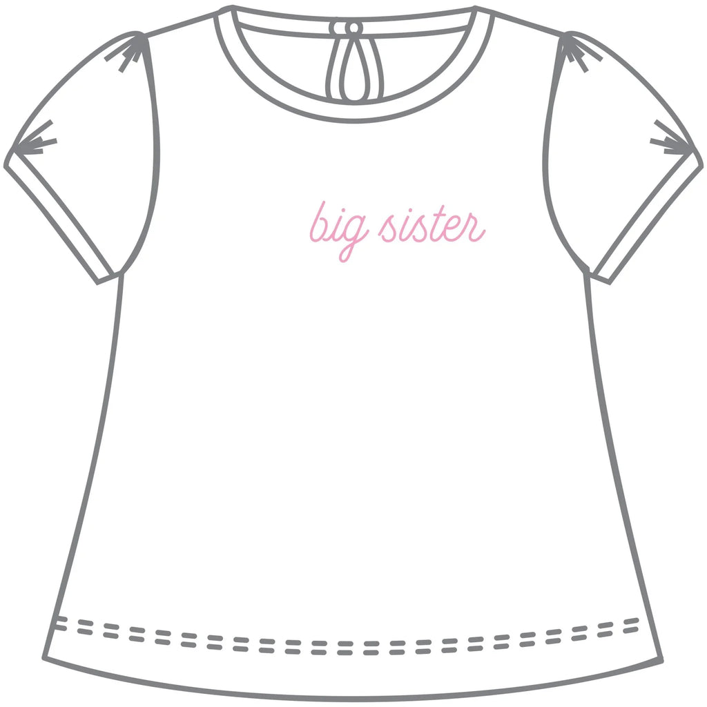 Embroidered Big Sister SS Shirt