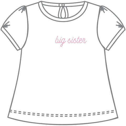 Embroidered Big Sister SS Shirt