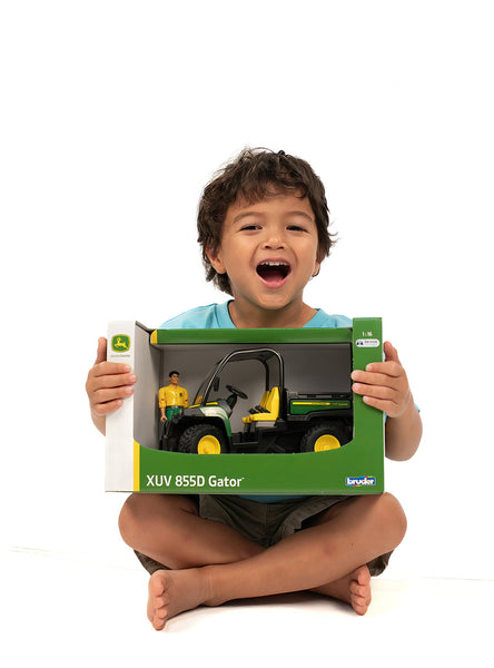 John Deere Gator XUV 855D with driver