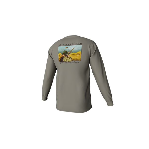 Clay Shooting LS Pocket Tee