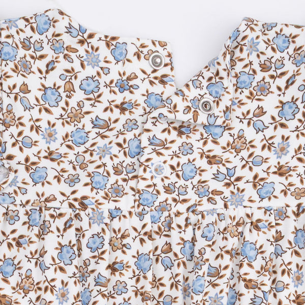 Ruffle Sleeve Snap Romper - Hazel Floral