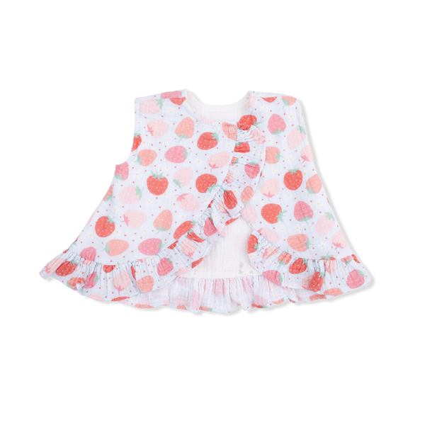 Ruffle Back Top and Bloomer - Strawberry Bliss