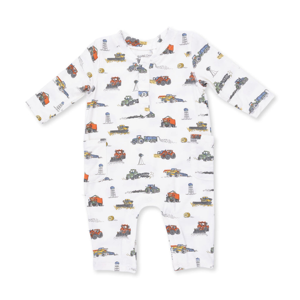Uni Romper - Farm Machines